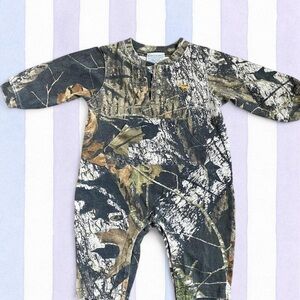 Infant Camo Henley Romper - Realtree Style 6/9 months